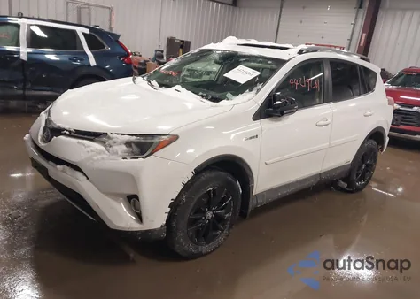 2018 Toyota Rav4 Hybrid Xle z USA, uszkodzony, nr VIN JTMRJREV5JD186982